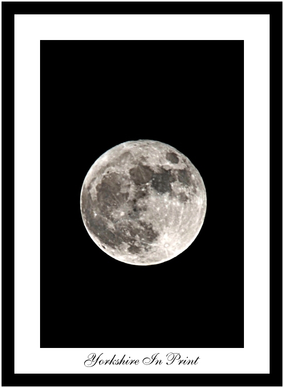 Winter moon over York Winter moon over York