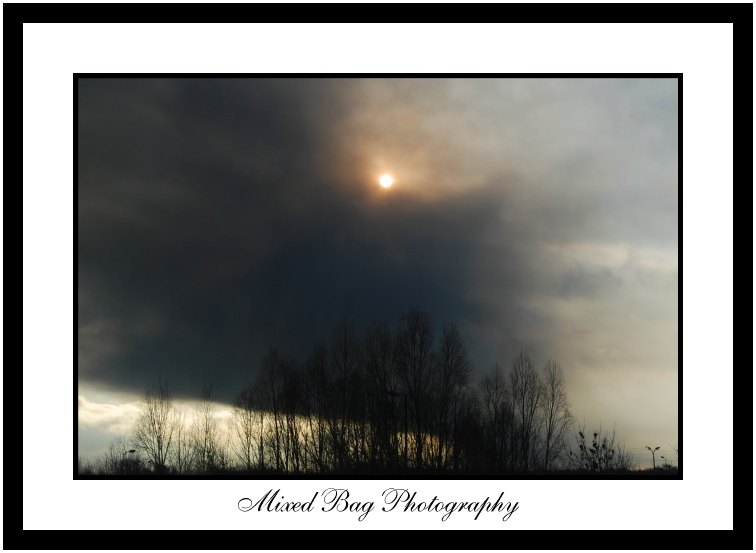 Sherburn tyre fire from York Sherburn tyre fire from York